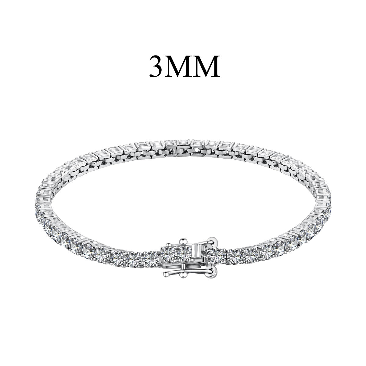 [Tonmkive Jewelry]Radiant Colorful Round Cut Party Bracelet